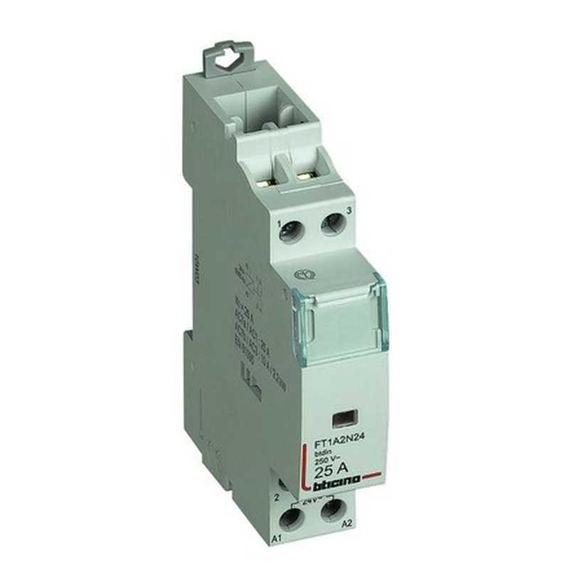Contattore Bticino AC-1 AC7A - 25 A - 230 Vac  2 NO - 1 modulo -  FT1A2N230S