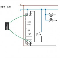 Varialuce (Dimmer) elettronico 500 W 1 modulo DIN Finder 158182300500