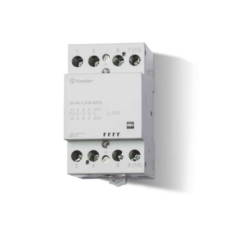 Contattore modulare 40A 4 NO 230V  Finder 224402304310