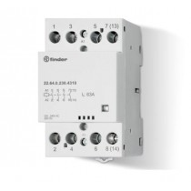 Contattore modulare 63A 4 NO 230V  Finder 226402304310