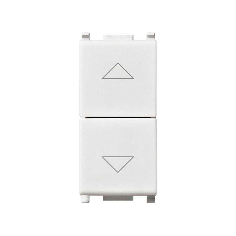 Due pulsanti interbloccabili VIMAR PLANA 1P NO+NO10A bianco 14062