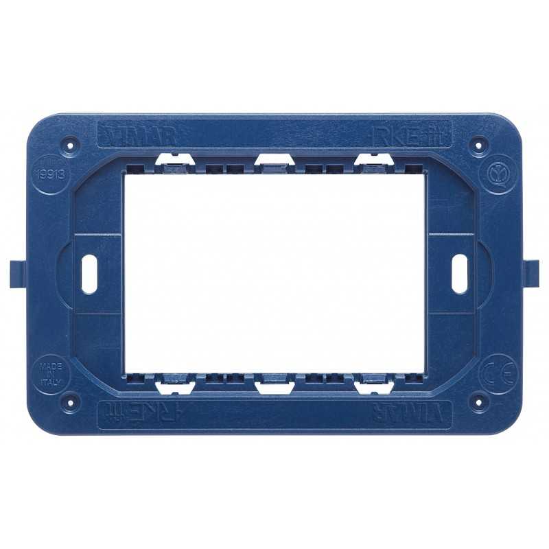 Supporto Vimar Arkè fit per scatole rettangolari 3 moduli con viti 19913