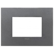Placca Vimar Arkè fit 3 moduli Ardesia Matt 19953.02