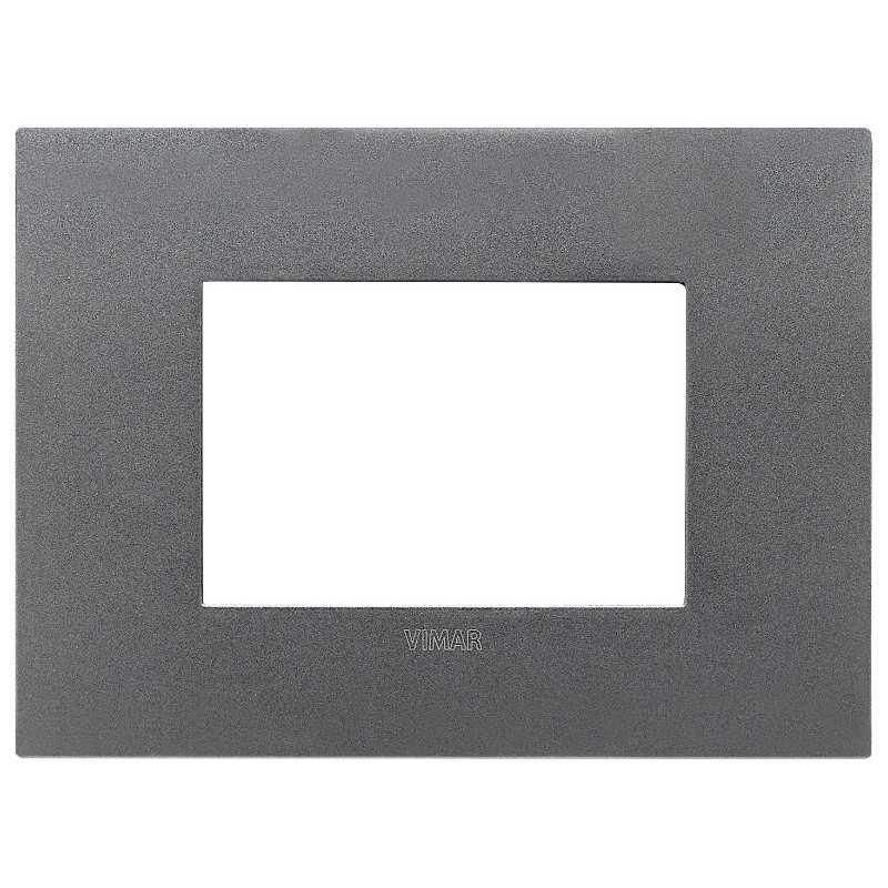 Placca Vimar Arkè fit 3 moduli Ardesia Matt 19953.02