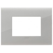 Placca Vimar Arkè fit 3 moduli Argento 19953.03