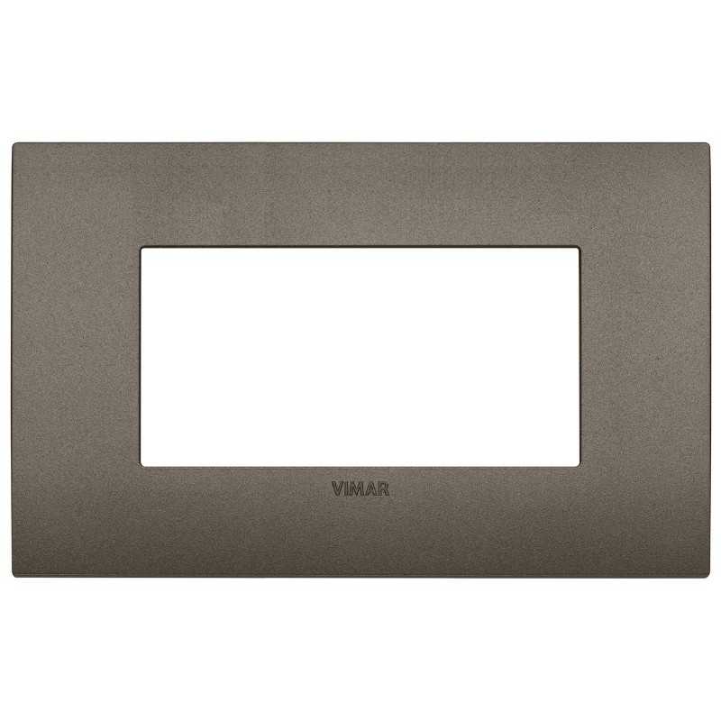 Placca Vimar Arkè fit 4 moduli Metal 19954.14