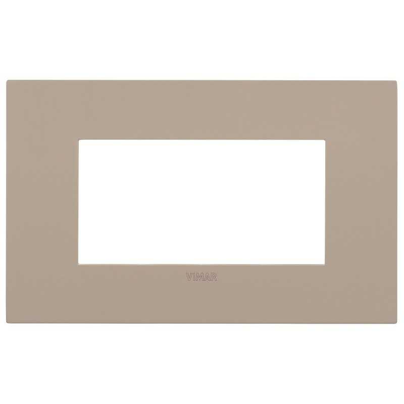 Placca Vimar Arkè fit 4 moduli Tortora 19954.32