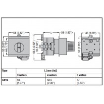Commutatore a camme quadripolare Guida din 16A Lovato GX1692O48