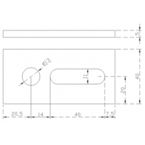 Piastra di Supporto in Acciaio Universale ORBIS OB620146