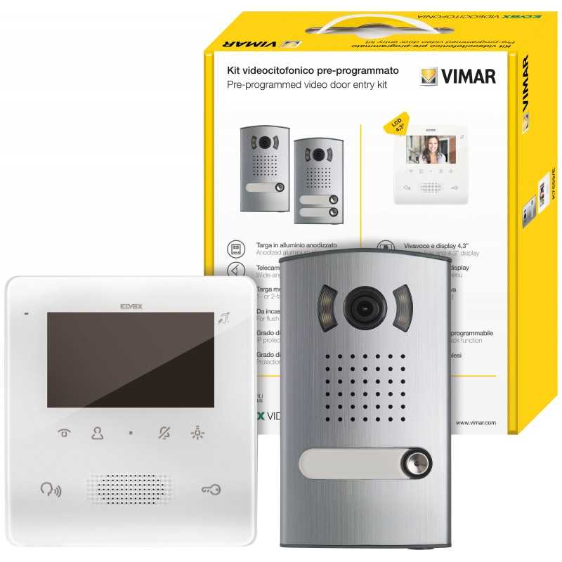 Kit videcitofonico monofamiliare con Tab Free 4,3 Elvox 7558E