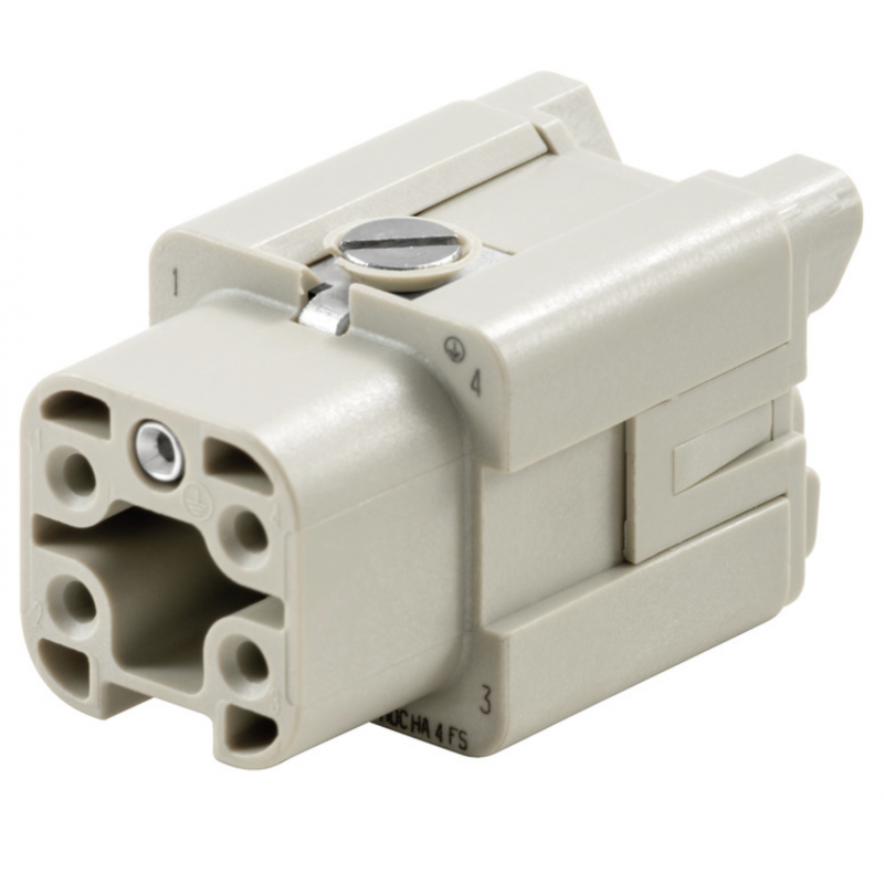 Connettore Femmina a Vite 400V 16A Poli 4 HDC Weidmueller 1498400000