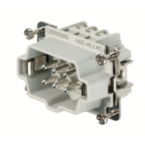 Connettore Maschio a Vite 500V 24A Poli 6 HDC Weidmueller 1200000000