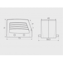Calotta Connettore Cavi M25 IP65 Grandezza 4 Weidmuller 1787550000