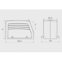 Calotta Connettore Cavi M25 IP65 Grandezza 6 Weidmuller 1788180000