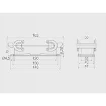 Custodia Connettore Base Passante IP65 Grandezza 8 Weidmuller 1212400000