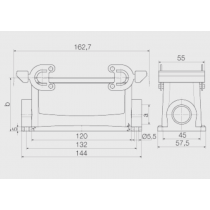 Custodia Connettore Cavi M25 IP65 Grandezza 8 Weidmuller 1787870000