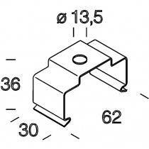 6051 Rapid System - Attacco Plafone/sospensione Disano