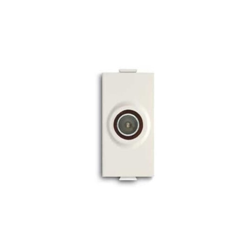 Presa Tv coassiale connettore maschio ABB serie Chiara 2CSK1117CH