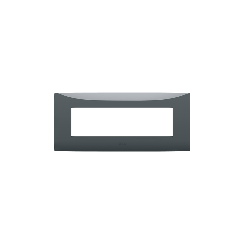 Placca sette moduli colore vulcano ABB serie Chiara 2CSK0704CH