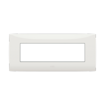Placca sette moduli colore bianco ABB serie Chiara 2CSK0701CH