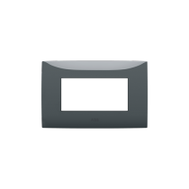 Placca 4 moduli colore Vulcano ABB serie Chiara 2CSK0404CH