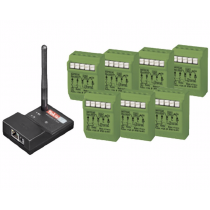 Kit via radio completo per il comando di 5 tapparelle Yokis 5454556