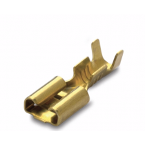 Faston femmina nudo in ottone passivato Sezione 2,5mmq