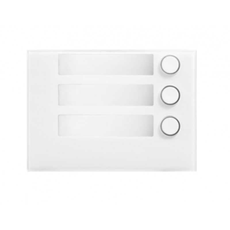 Frontalino Alpha bianco 3 pulsanti Urmet 1168/13