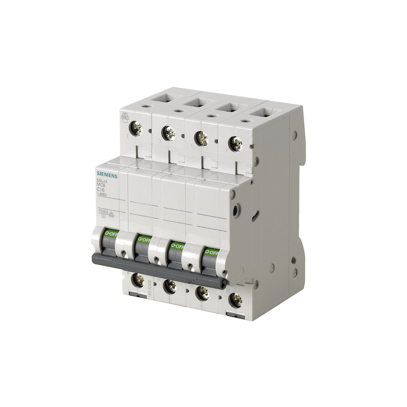 Interruttore Sezionatore 125A 4 Poli 4 Moduli Leva Grigia Siemens 5TL16920