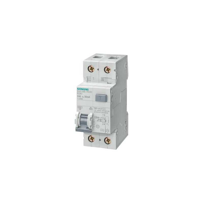 Interruttore Automatico Magnetotermico Differenziale 25A 300ma 4,5kA Tipo A Siemens 5SU16537KK25