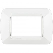 Placca 3 posti White in tecnopolimero Living International Bticino L4803BI