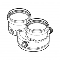 Adattatore Sdoppiato Rigido da 80/125 a 80/80 mm per Caldaie a Condensazione Bosch