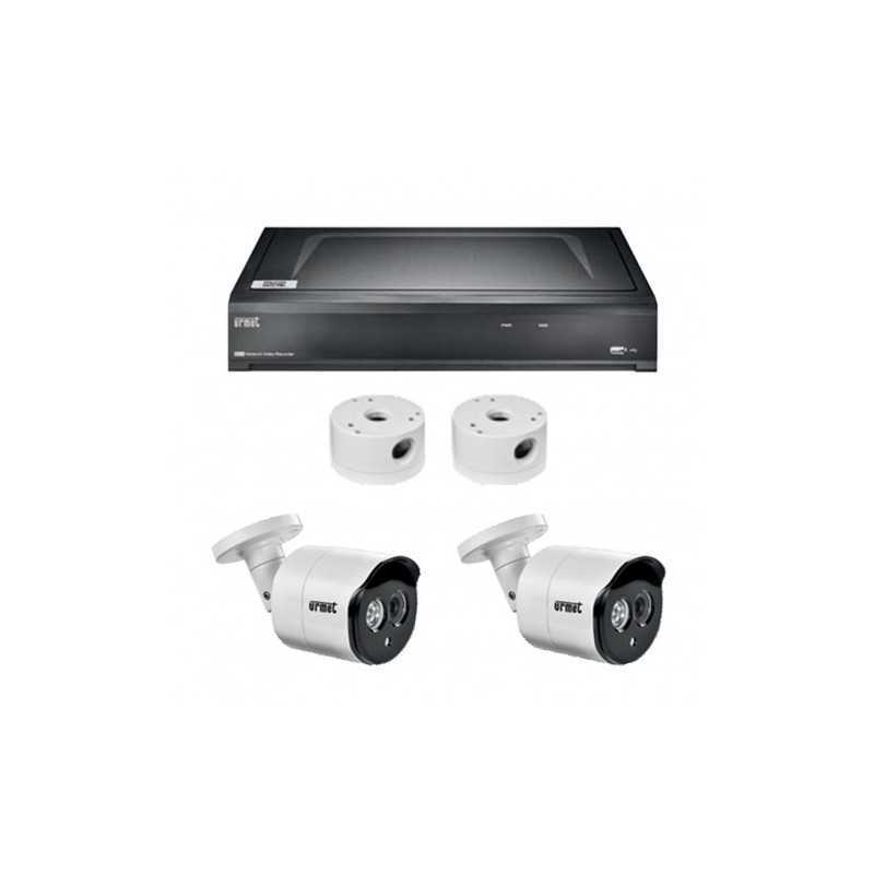 Kit Telecamere con NVR 4 Canali IP con 2 telecamere 5MP Urmet 1098/854