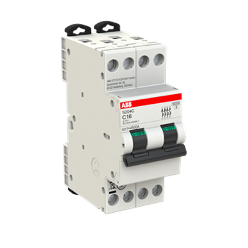 Interruttore Automatico 4 Poli 2 Moduli 32A 6 kA  ABB S204CC32