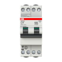 Interruttore Automatico 4 Poli 2 Moduli 32A 6 kA  ABB S204CC32 fronte