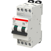 Interruttore Automatico 4 Poli 2 Moduli 32A 6 kA  ABB S204CC32 laterale