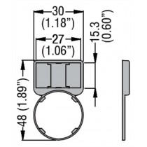 Portaetichette per etichette LPXAU108 Lovato LPXAU105