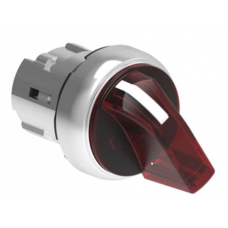 Selettore Luminoso Rosso a pulsante da pannello Lovato LPSSL1214