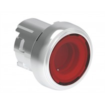 Pulsante metallico Luminoso rasato rosso Platinum Lovato LPSBL104