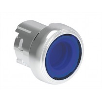Pulsante metallico Luminoso rasato blu Platinum Lovato LPSBL106