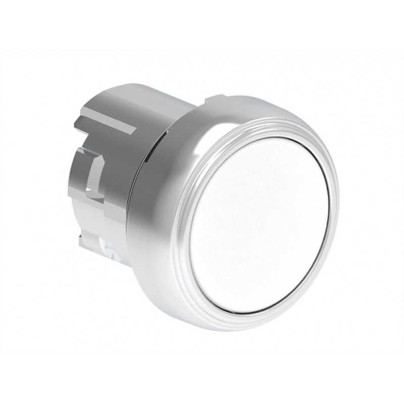Pulsante rasato Bianco Foro 22 serie Platinum Lovato LPSB108