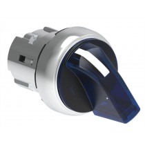 Selettore Luminoso Blu da pannello 3 posizioni serie Platinum Lovato LPSSL1306