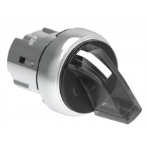 Selettore Luminoso Bianco da pannello 3 posizioni Lovato serie Platinum LPSSL1308