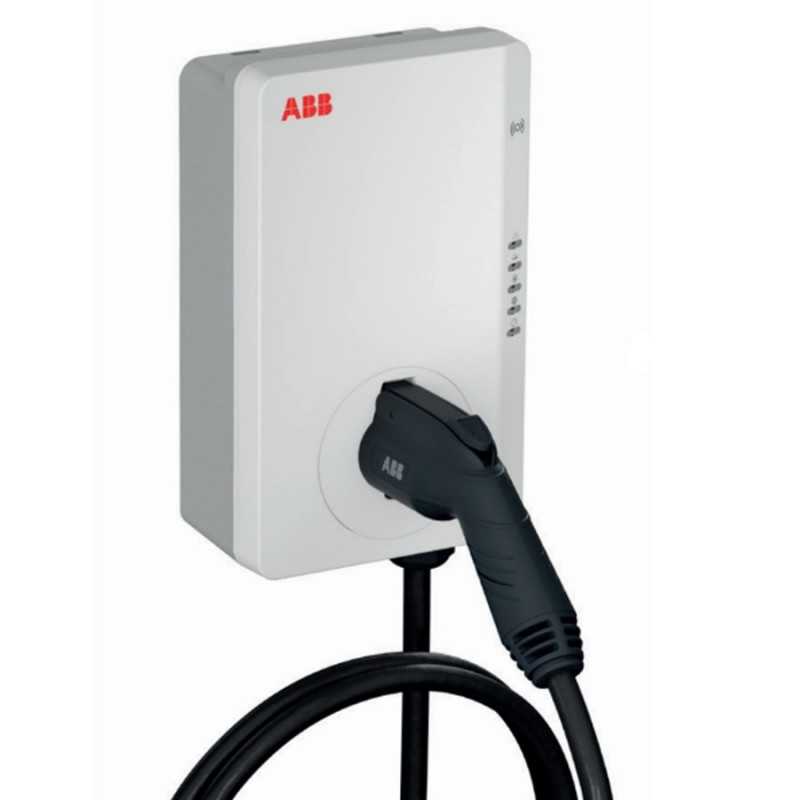 Stazione di ricarica per auto elettriche con Rfid Monofase con cavo ABB 6AGC082587