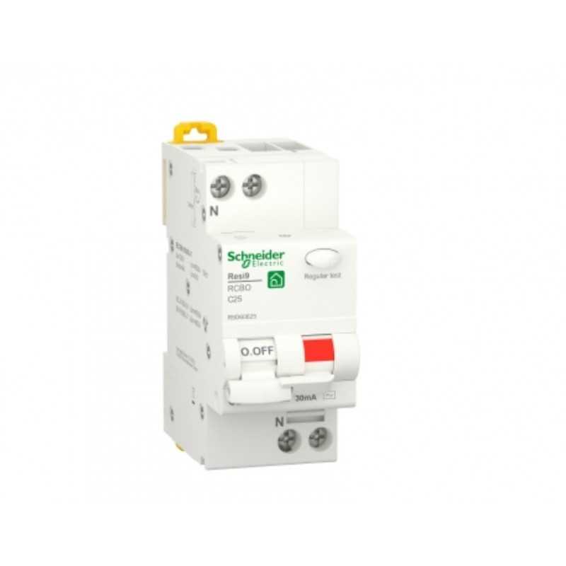 Magnetotermico Differenziale Resi9 1P+N 25A 4,5KA Curva C 30 mA AC Schneider R9D60625