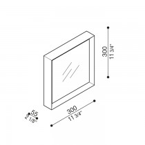 Plafoniera a Led 30W 4000K Luce Calda Bianca Flo Q300 Lombardo LL134004N