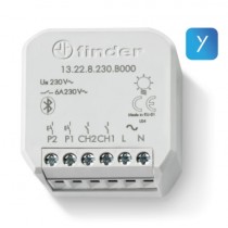 Relè multifunzione connesso 2 canali da incasso Yesly Finder 13228230B000