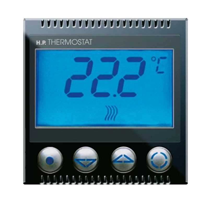 Termostato elettronico estate/inverno 230V 2 moduli Ave Life 442085SW