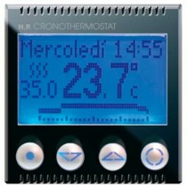 Cronotermostato elettronico 230V giorn/sett. 2 moduli ave Life 442CRT