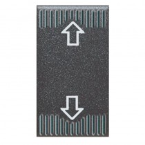 Pulsante commutatore con frecce Serie Noir Ave 45353